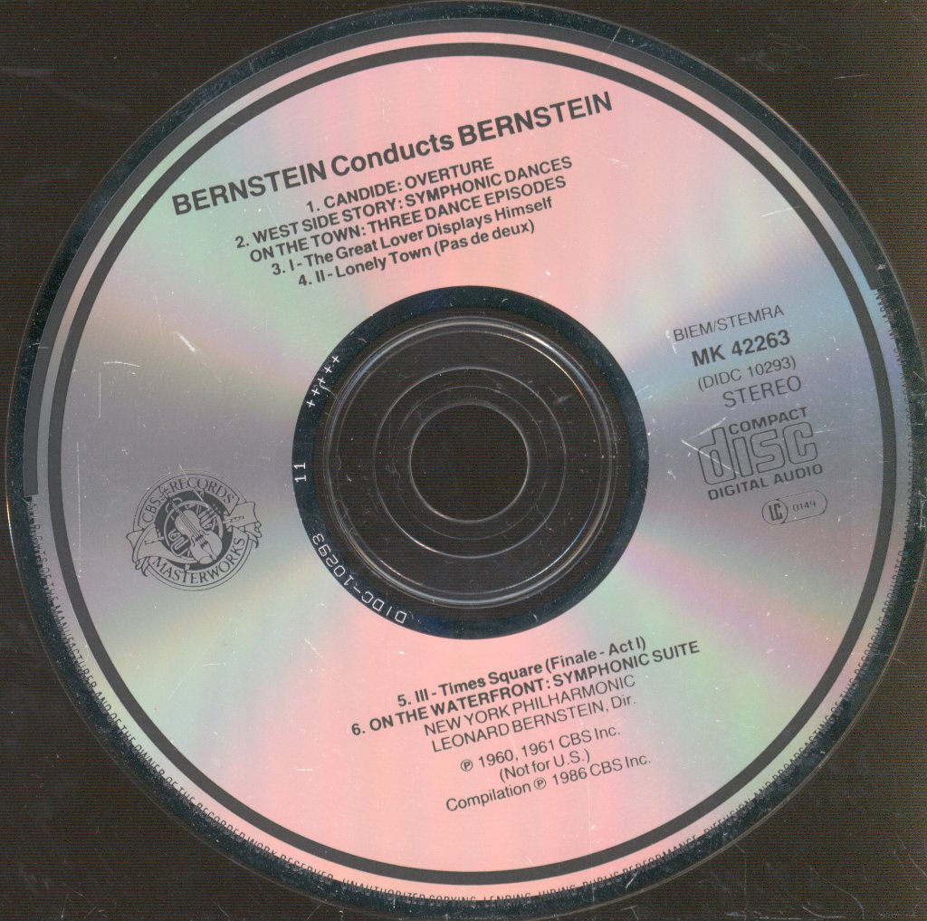 Leonard Bernstein - Bernstein Conducts Bernstein: West Side Story / On The Town / On The Waterfront / Candide - Cd