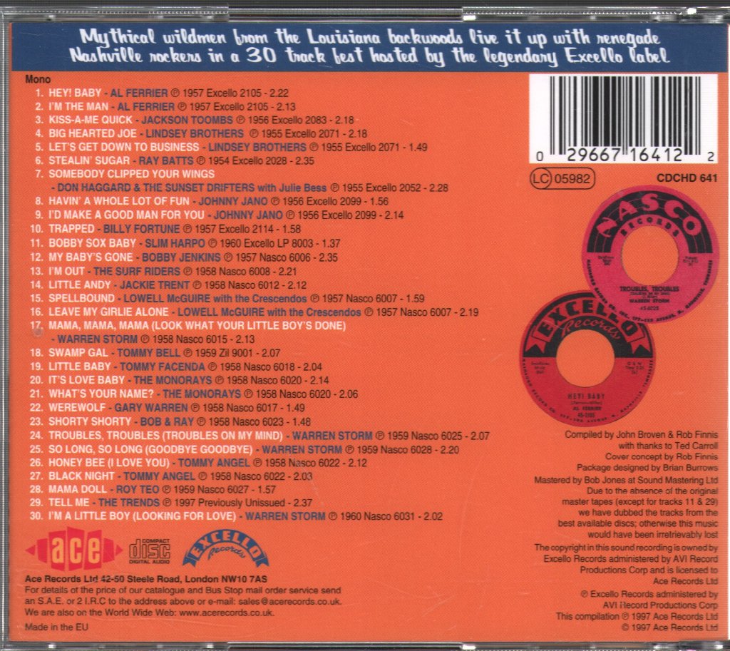 Various Artists - Hey Baby! The Rockin' South - Cd