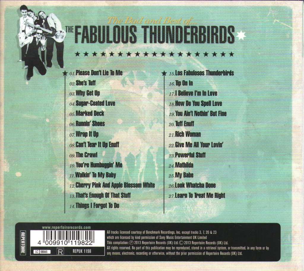 Fabulous Thunderbirds - Bad And Best Of... - Cd