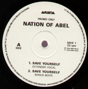 Nation Of Abel - Save Yourself - 12 Inch