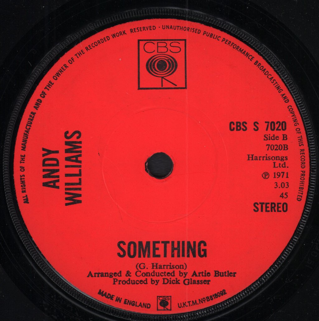 Andy Williams - Where Do I Begin Love Story - 7 Inch