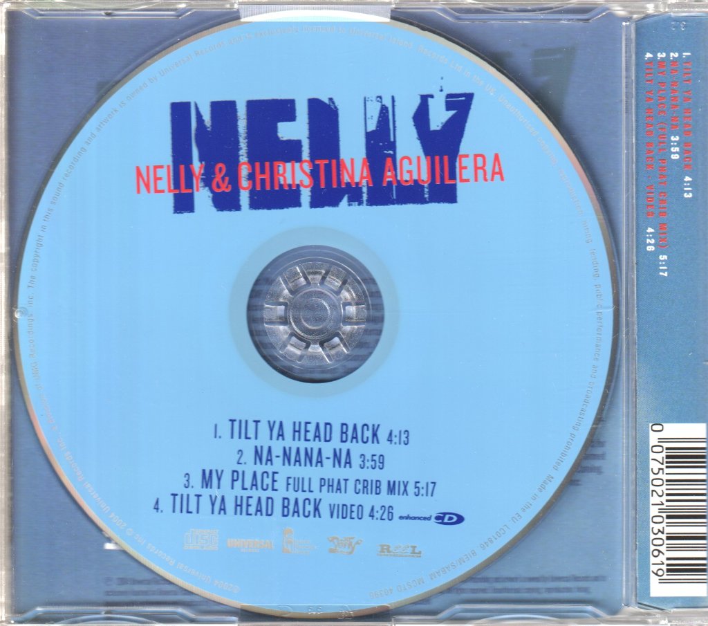 Nelly And Christina Aguilera - Tilt Ya Head Back - Cd