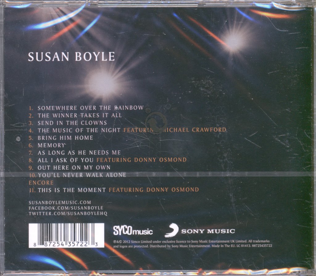 Susan Boyle - Standing Ovation: The Greatest Songs From The Stage - Cd