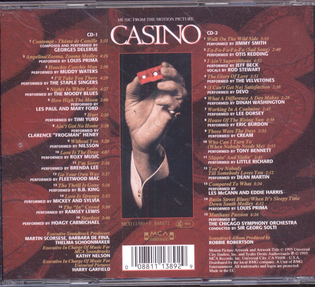 Various Artists - Casino (Music From The Motion Picture) - Double Cd