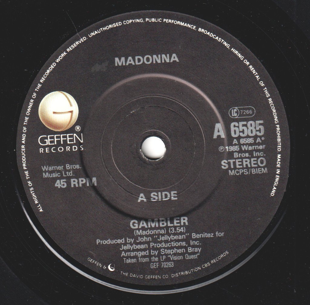 Madonna - Gambler - 7 Inch
