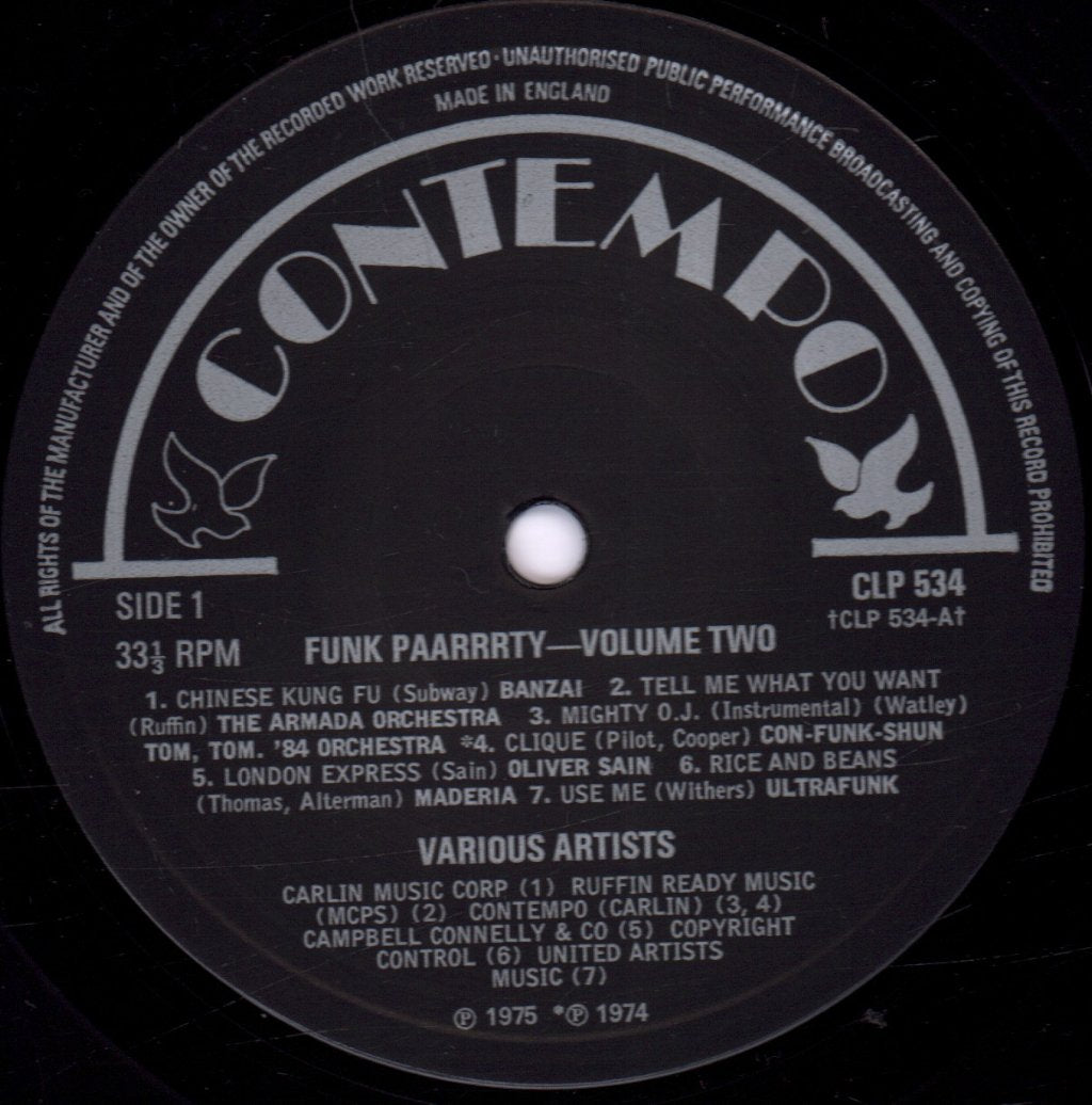 Various Artists - Funk Paarrrty Two - Lp