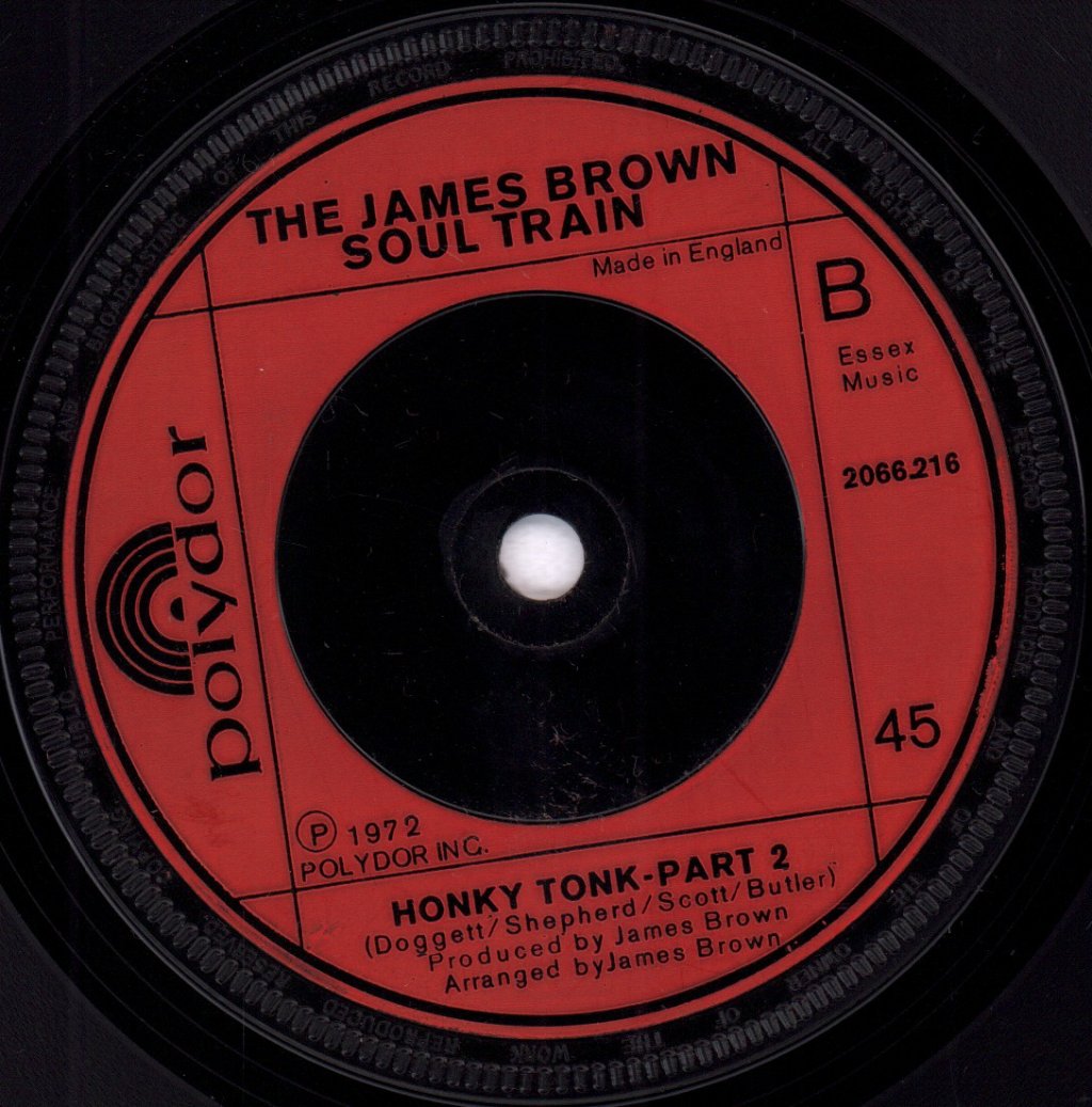 James Brown Soul Train - Honky Tonk - 7 Inch