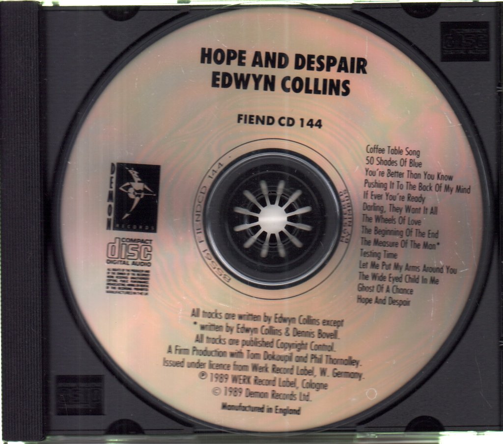 Edwyn Collins - Hope And Despair - Cd
