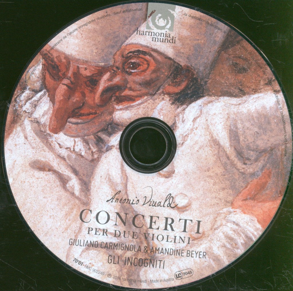 Gli Incogniti, Amandine Beyer, Giuliano Carmignola - Vivaldi - Concerti per due violini - Cd