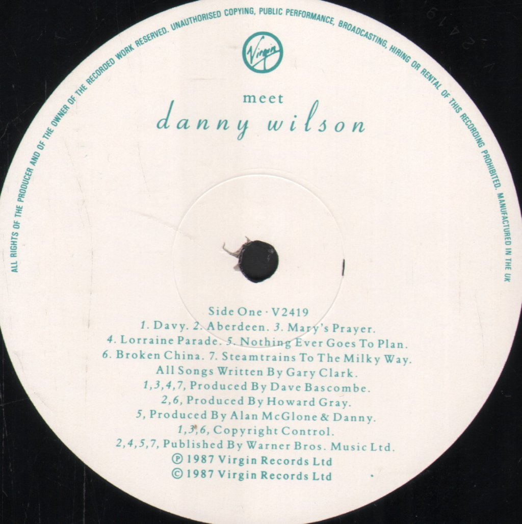 Danny Wilson - Meet - Lp