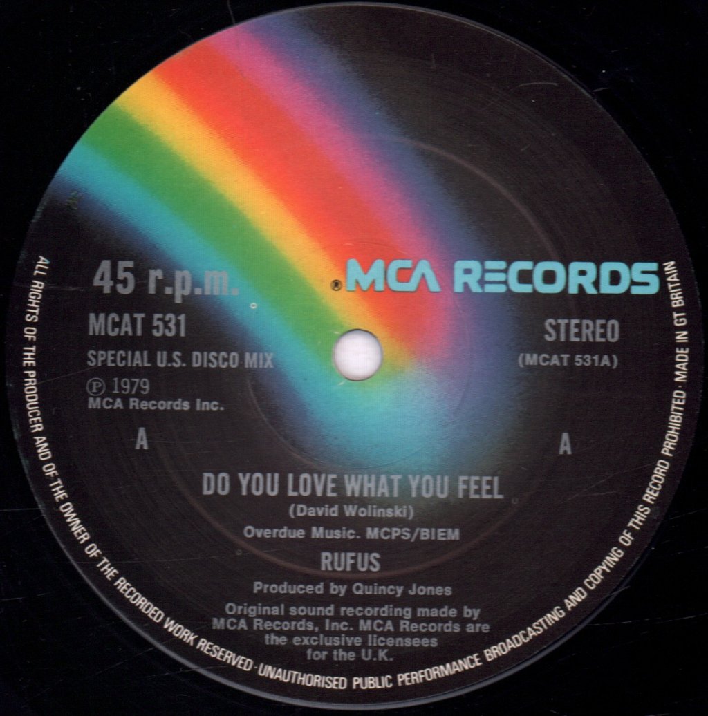 Rufus And Chaka Khan - Do You Love What You Feel - 12 Inch