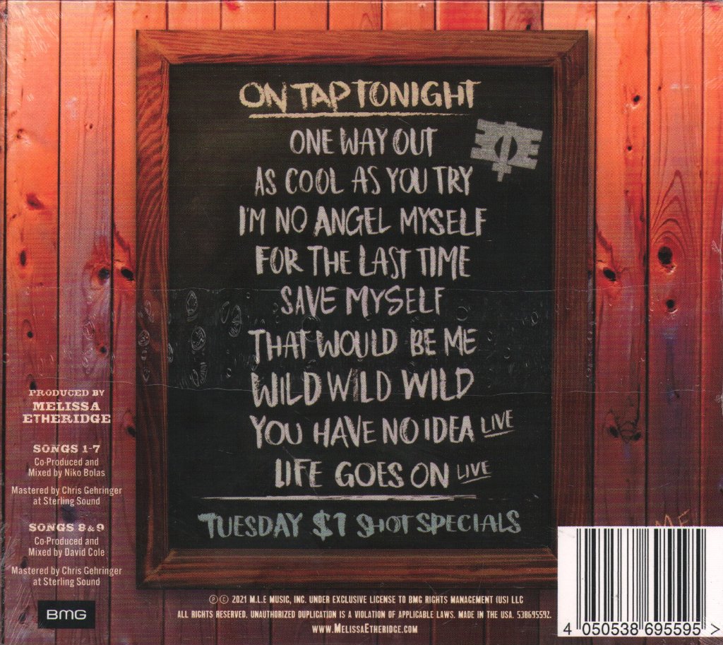 Melissa Etheridge - One Way Out - Cd