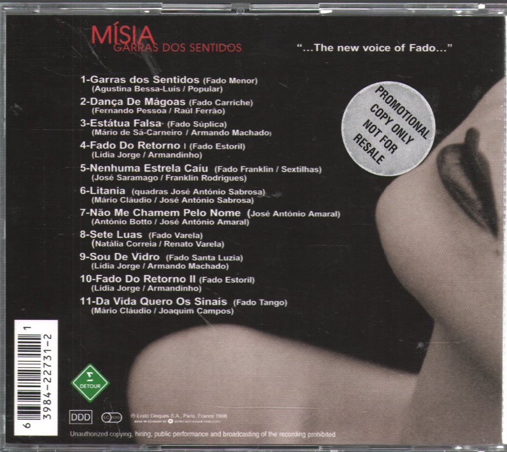 Mísia - Garras Dos Sentidos - Cd