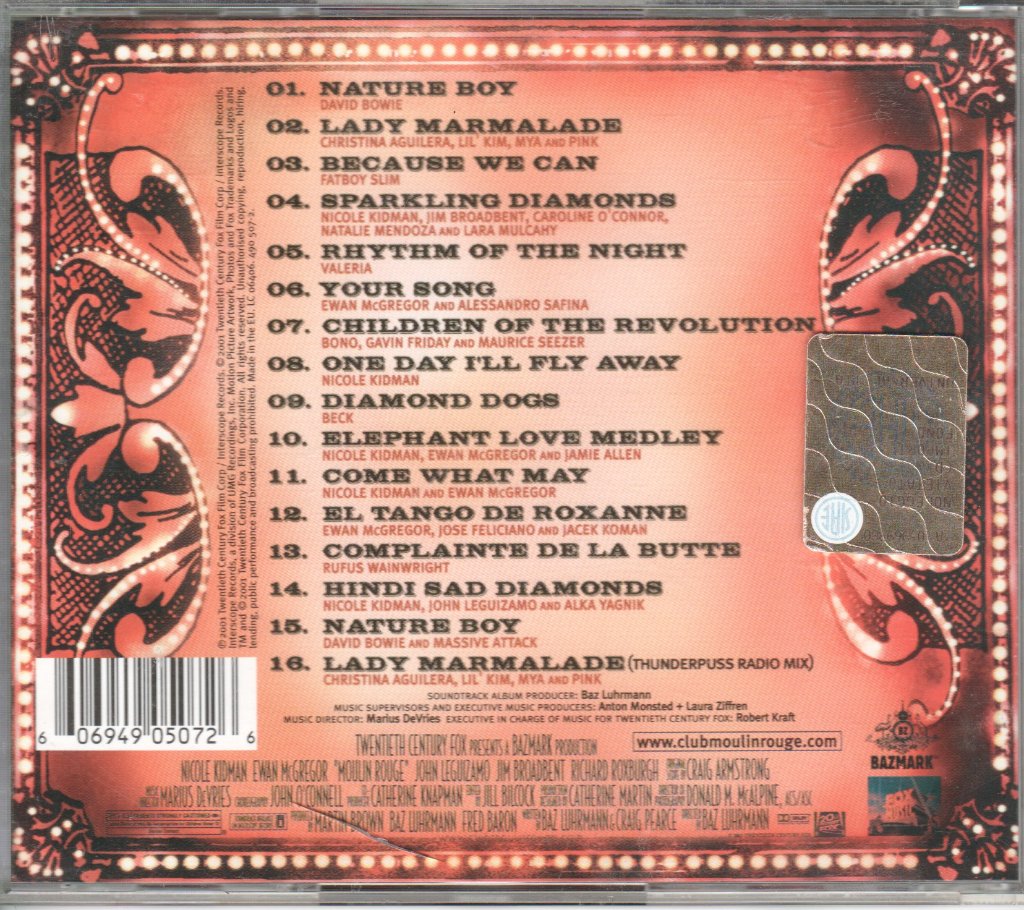 Various Artists - Moulin Rouge - Music From Baz Luhrmann's Film - Cd