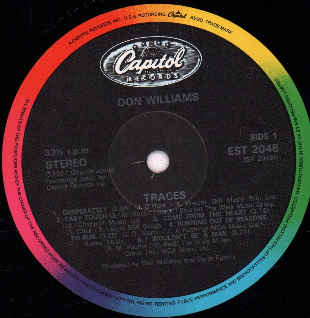 Don Williams - Traces - Lp