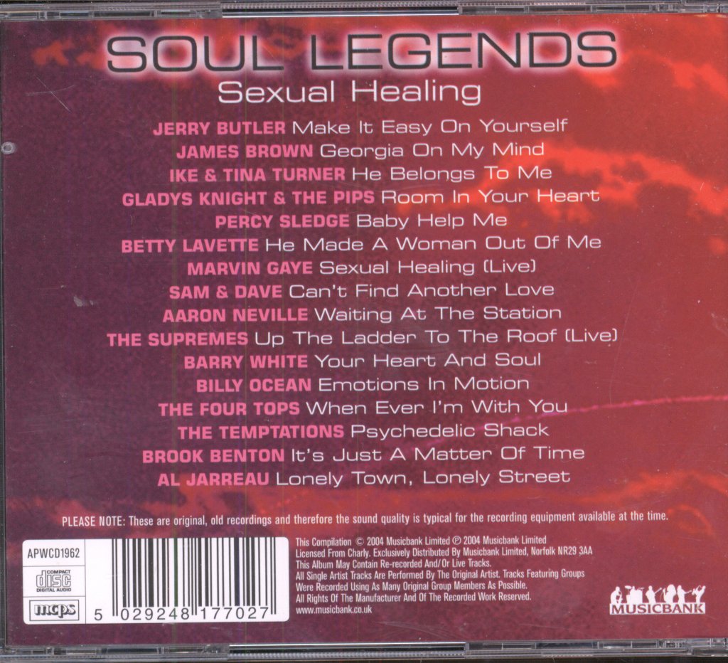 Various Artists - Soul Legends - Sexual Healing - Cd