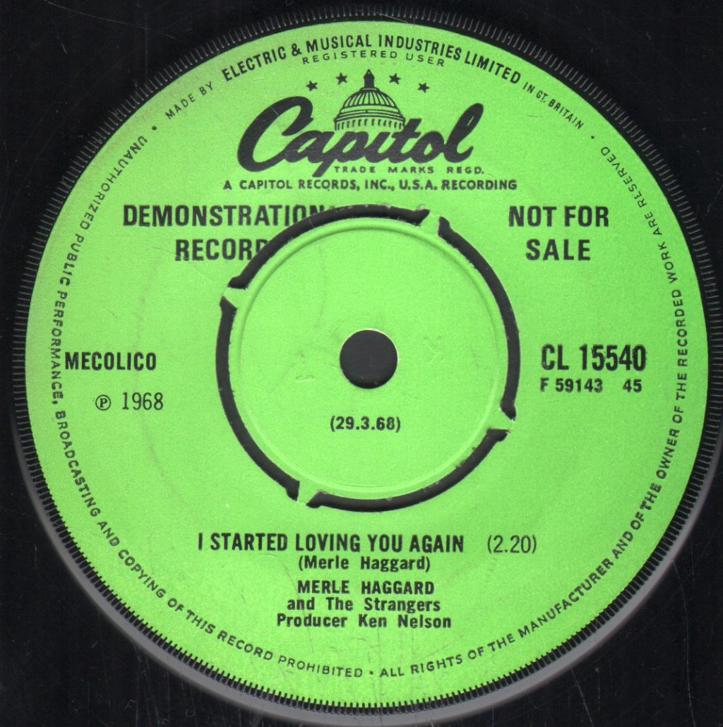 Merle Haggard And The Strangers - Legend Of Bonnie And Clyde - 7 Inch
