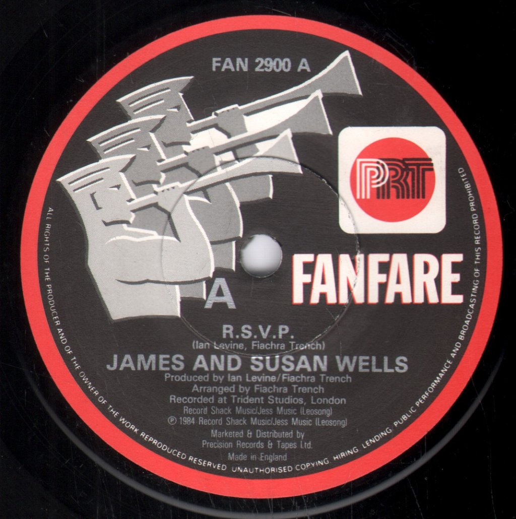 James And Susan Wells - Rsvp - 7 Inch