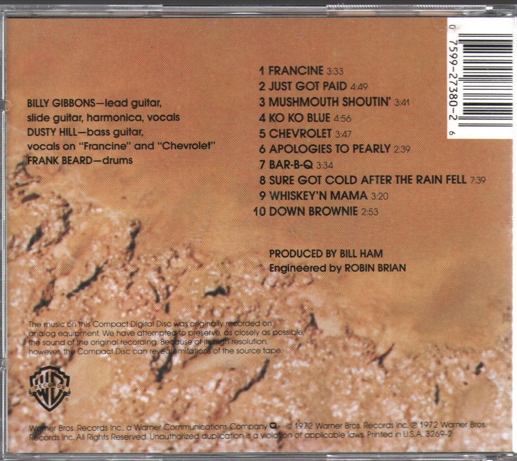 ZZ Top - Rio Grande Mud - Cd