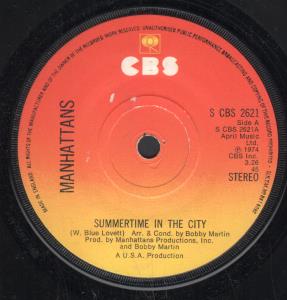 Manhattans - Summertime In The City - 7 Inch