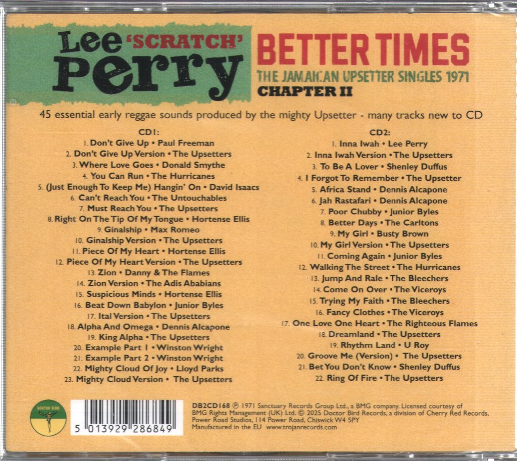 Lee Scratch Perry - Better Times: The Jamaican Upsetter Singles 1971 - Double Cd