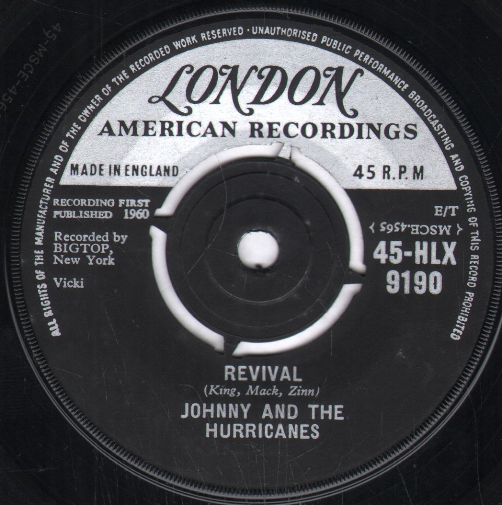 Johnny And The Hurricanes - Rocking Goose - 7 Inch