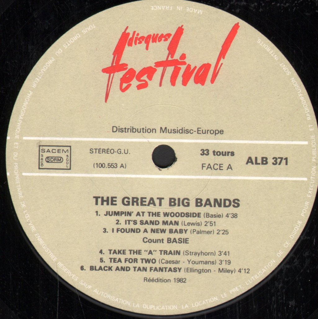 Various Artists - Great Big Bands L'Age d'Or Des Grands Orchestres Américains - Double Lp