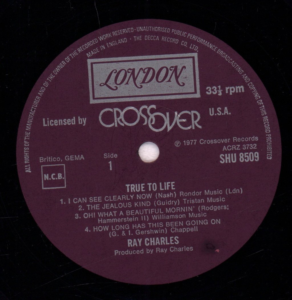 Ray Charles - True To Life - Lp