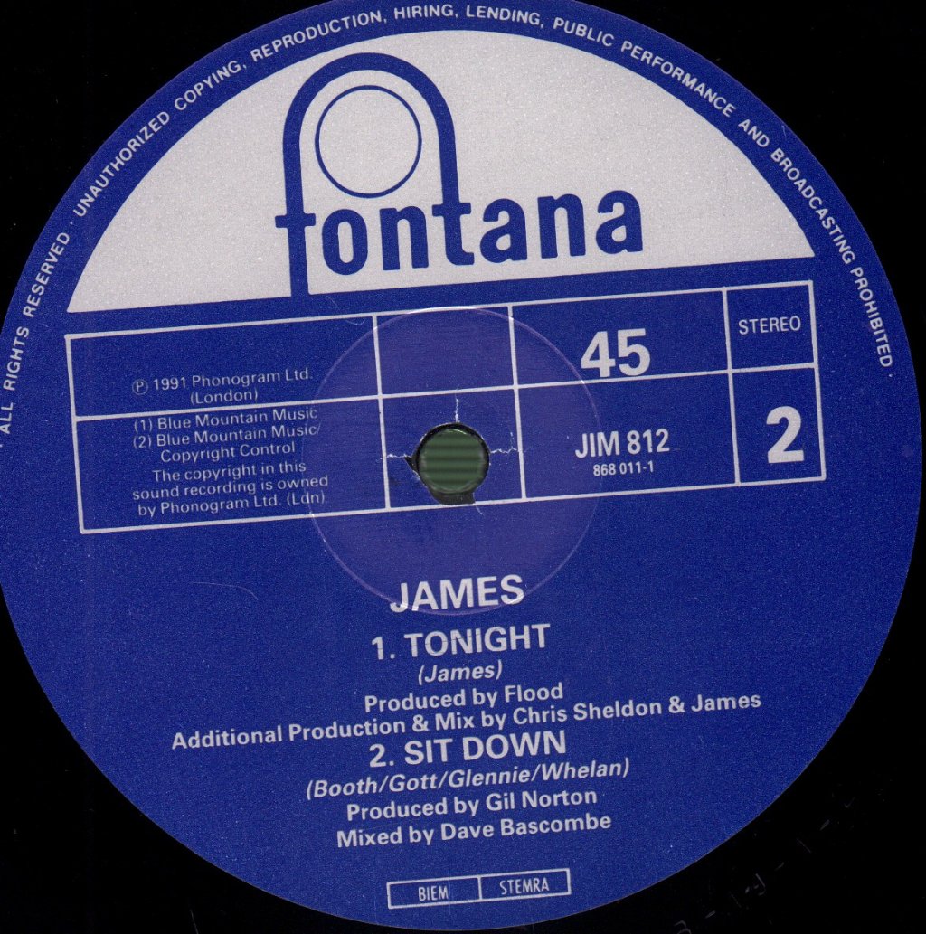 James - Sit Down - 12 Inch