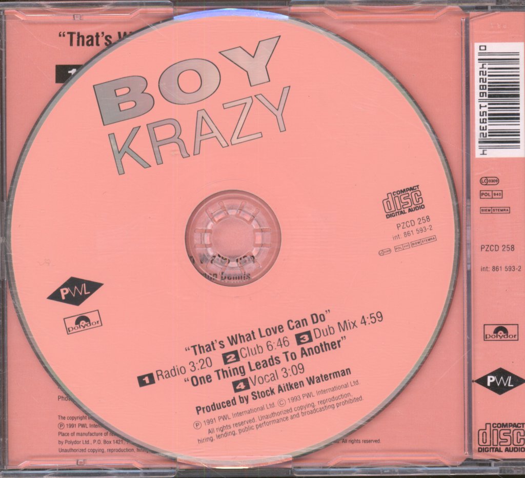 Boy Krazy - That's What Love Can Do - Cd