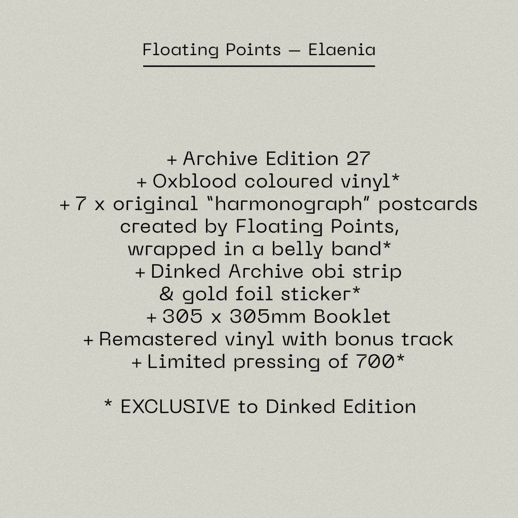 Floating Points - Elaenia (Dinked Archive Edition #28) - Lp