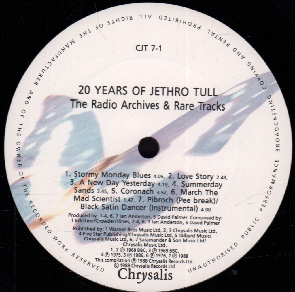 Jethro Tull - 20 Years Of - Double Lp