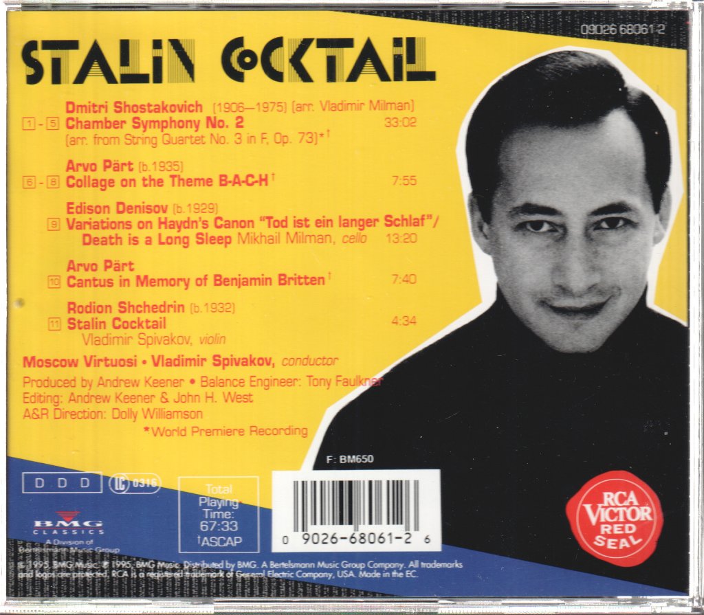 Vladimir Spivakov, Moscow Virtuosi - Stalin Cocktail - Cd