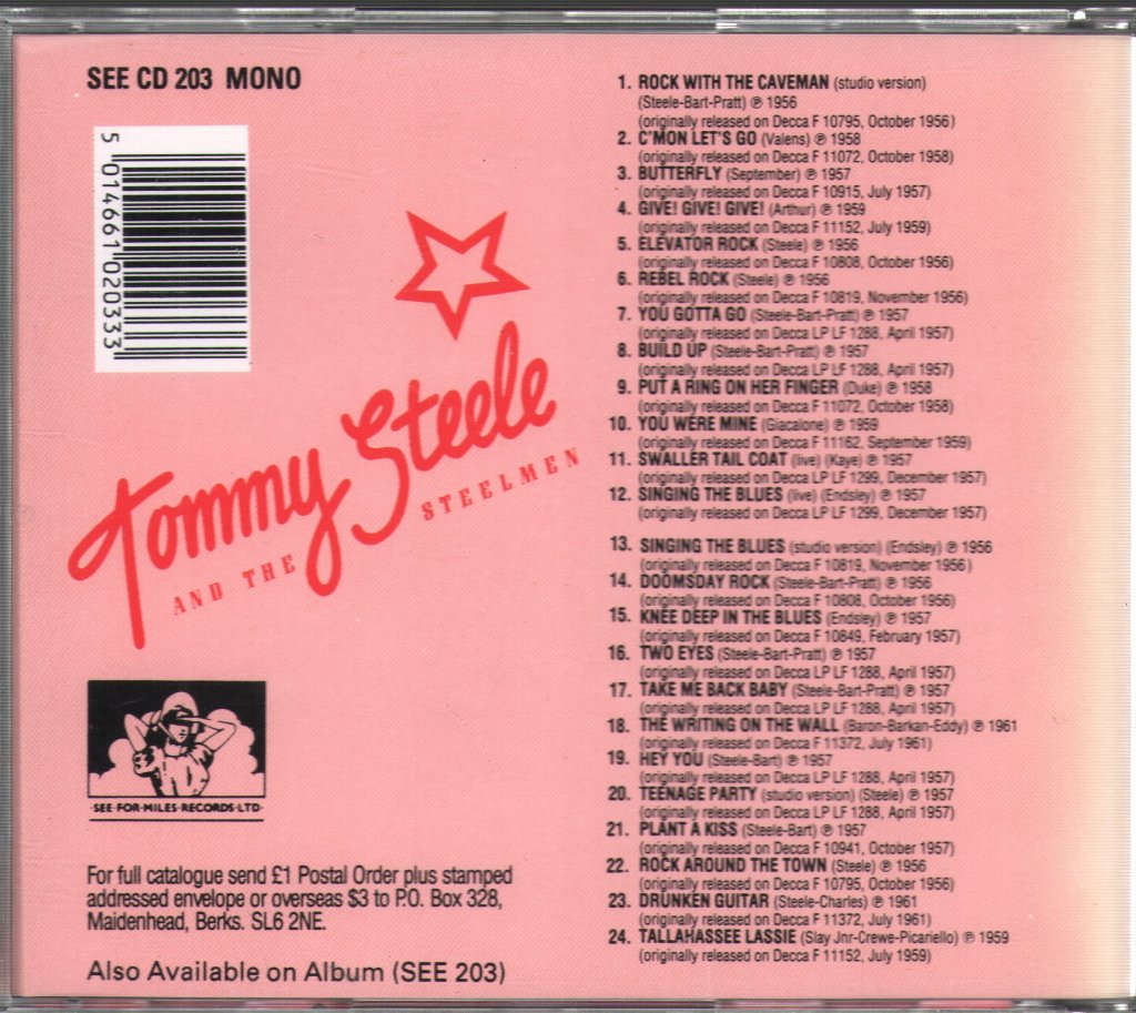 Tommy Steele And The Steelmen - Rock 'N' Roll Years - Cd