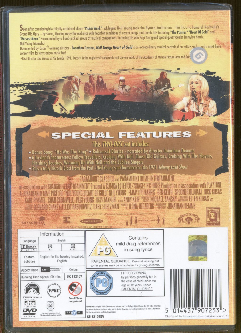 Neil Young - Heart Of Gold - Double Dvd