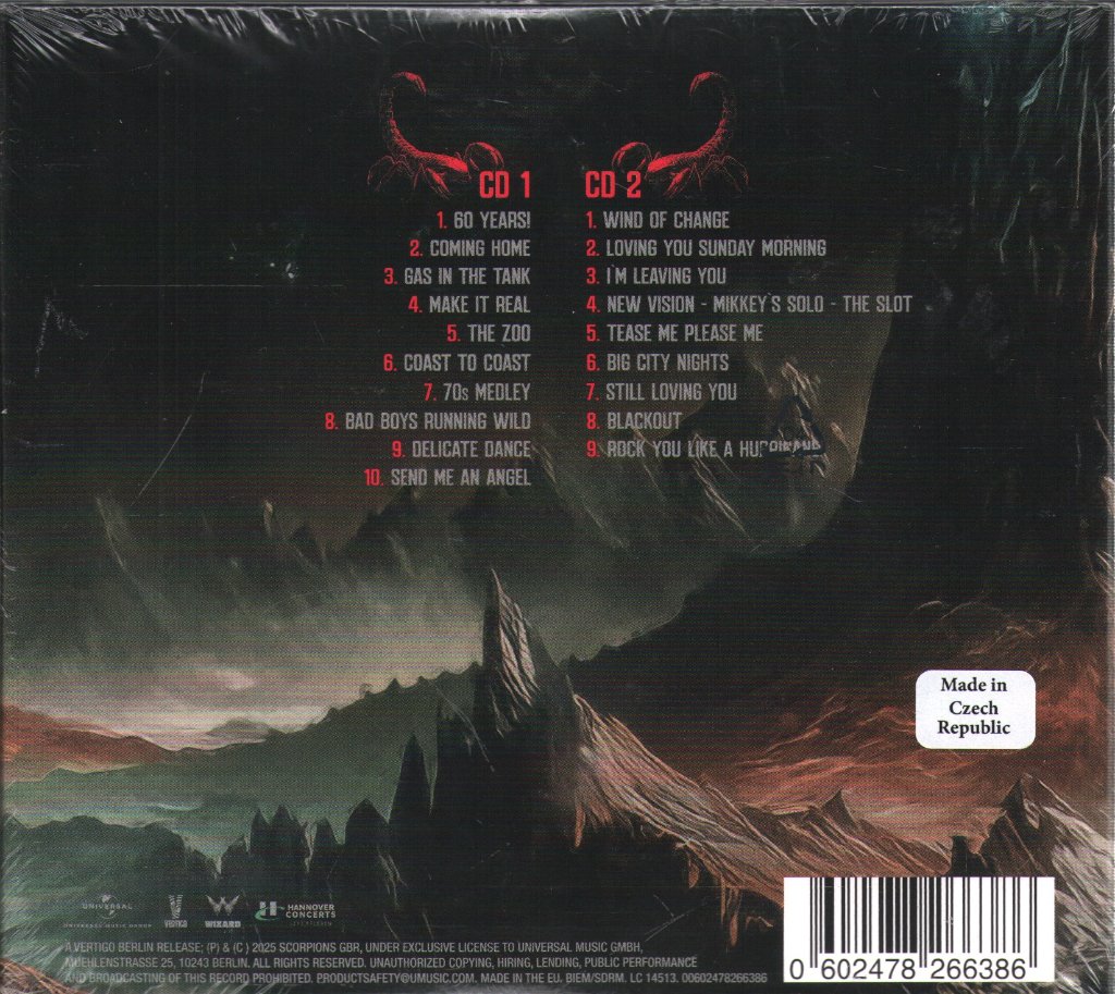 Scorpions - Coming Home: Live - Double Cd