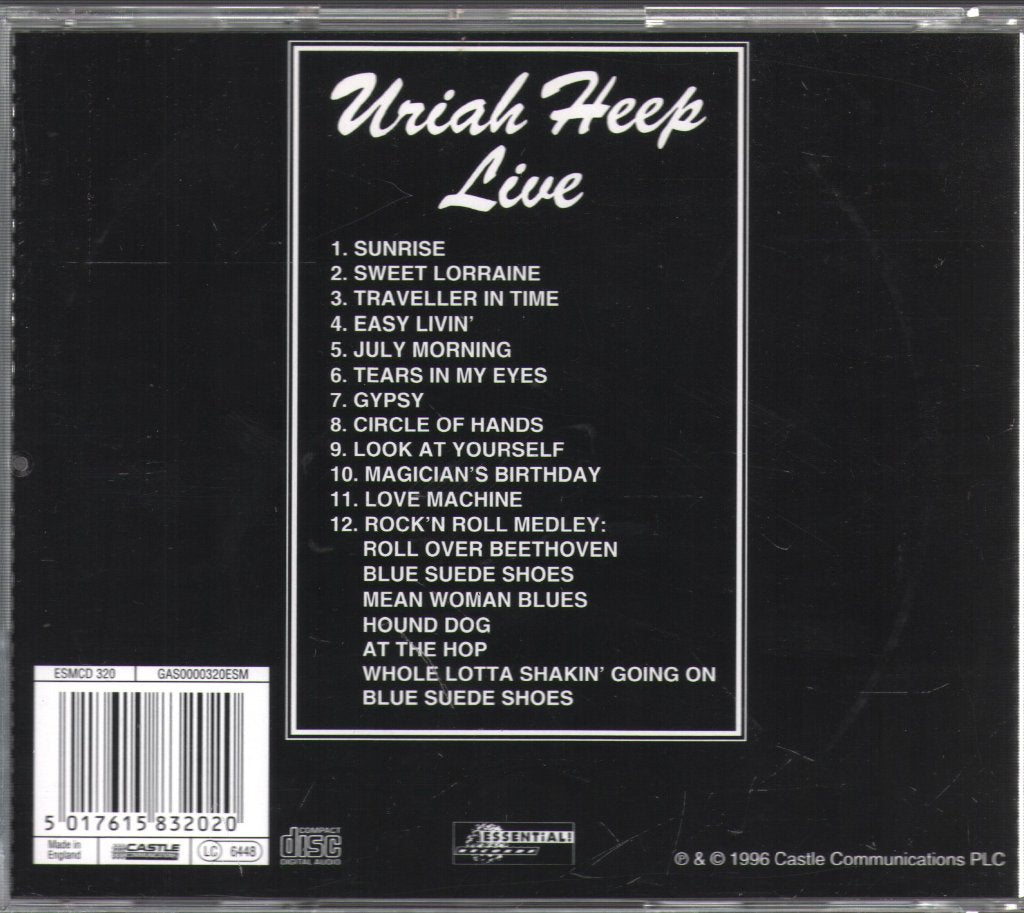 Uriah Heep - Uriah Heep Live - Cd