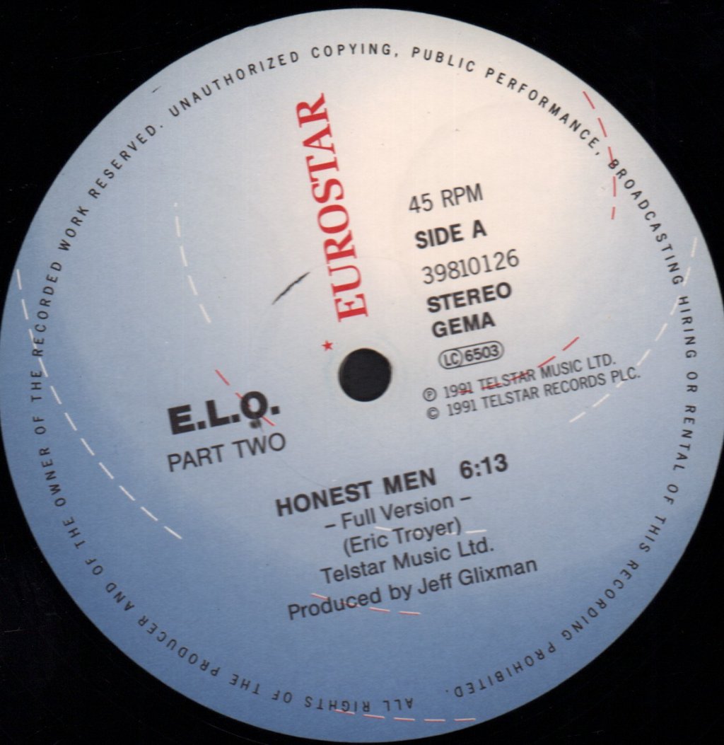 Electric Light Orchestra - Honest Men - 12 Inch