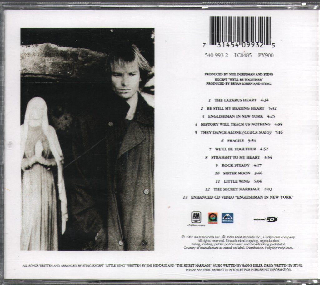 Sting - ...Nothing Like The Sun - Cd