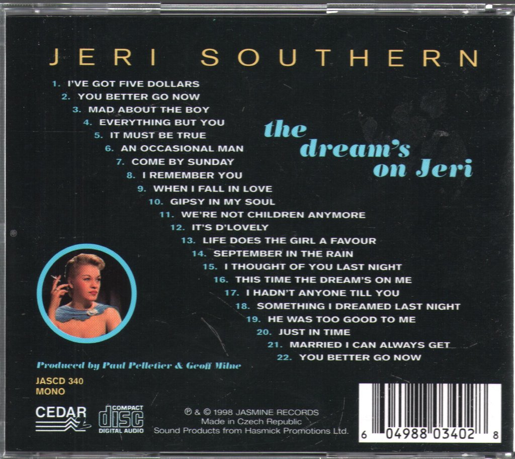 Jeri Southern - Dream's On Jeri - Cd