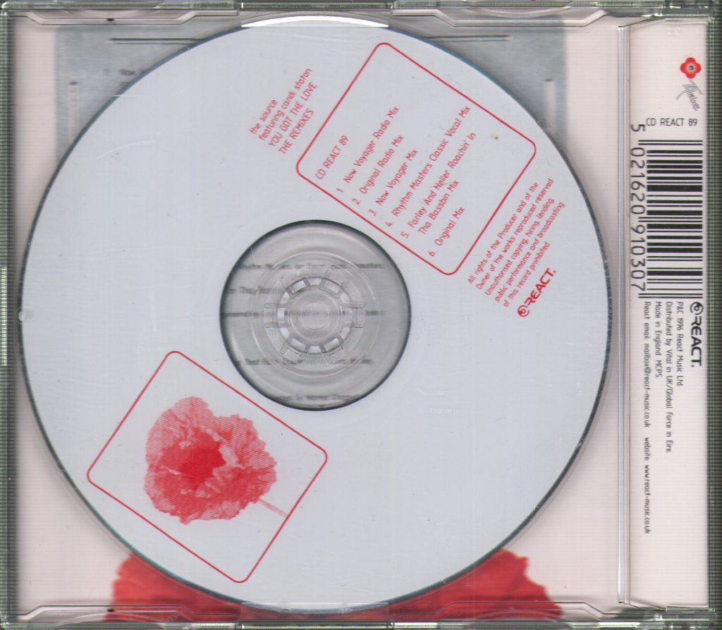 Source Featuring Candi Staton - You Got The Love - Cd