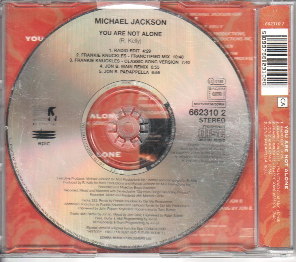 Michael Jackson - You Are Not Alone - Cd
