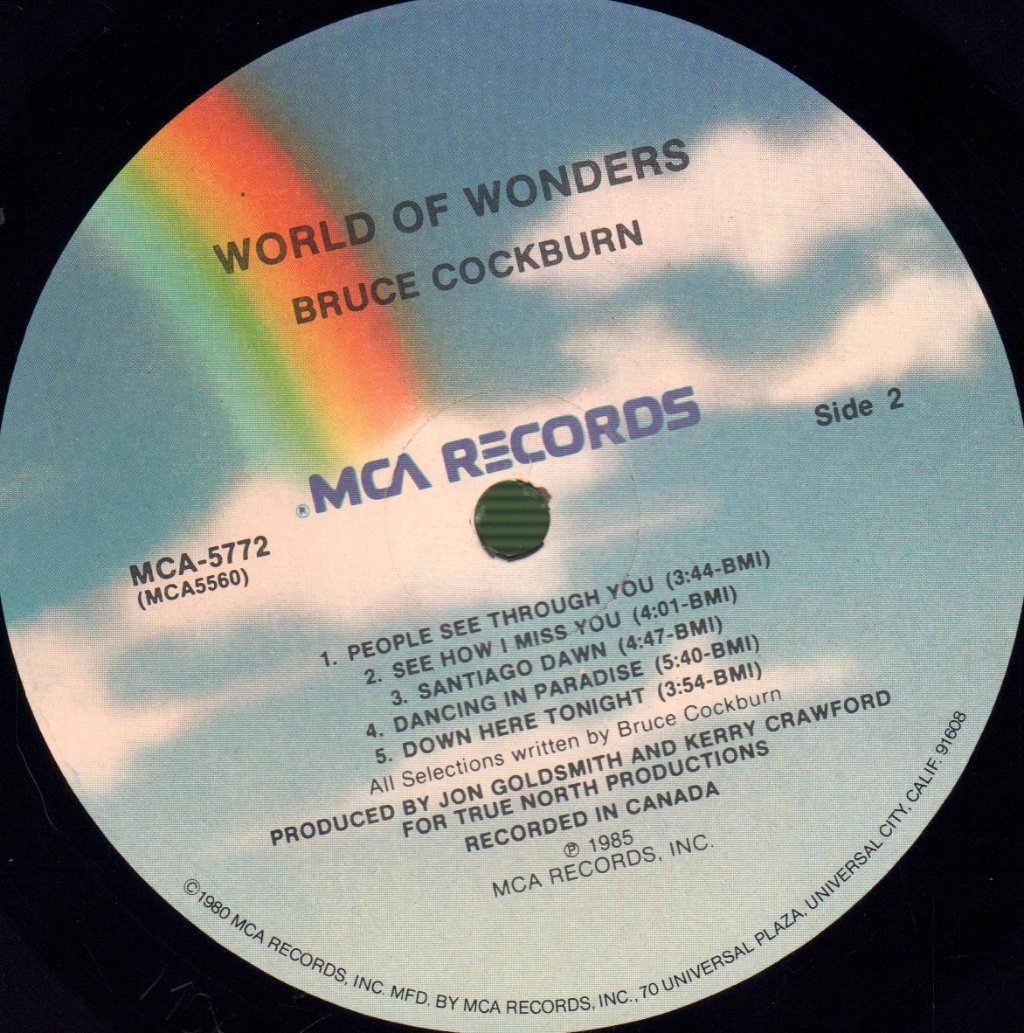 Bruce Cockburn - World Of Wonders - Lp