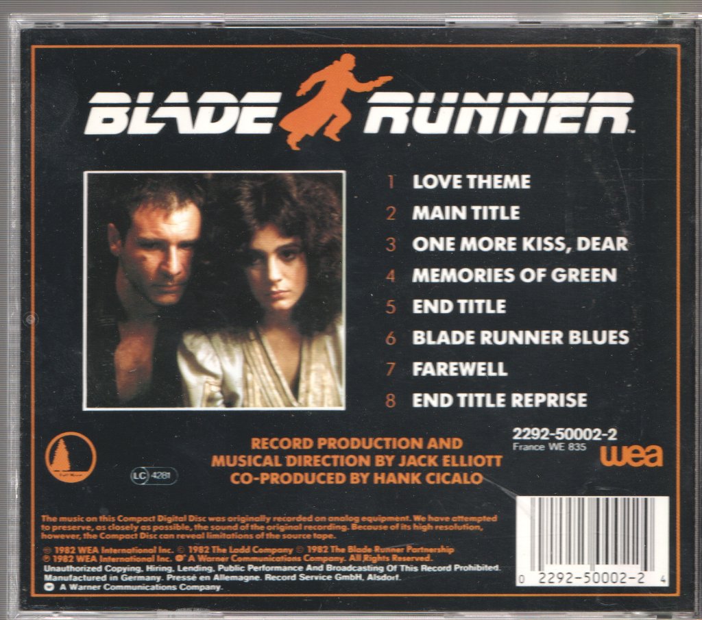 New American Orchestra - Blade Runner (Orchestral Adaptation Of Music Composed For The Motion Picture By Vangelis) - Cd