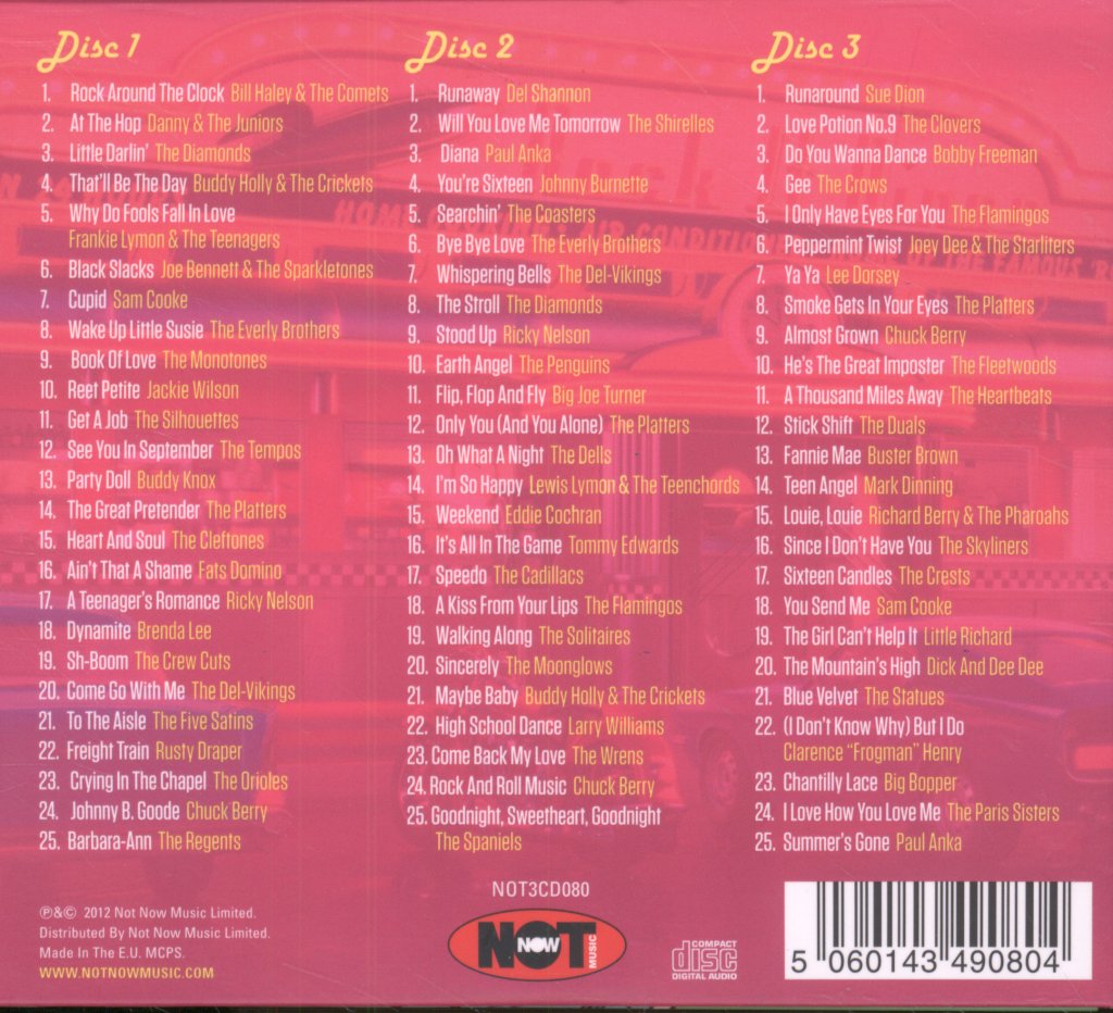 Various Artists - Music That Inspired American Graffiti - Triple Cd