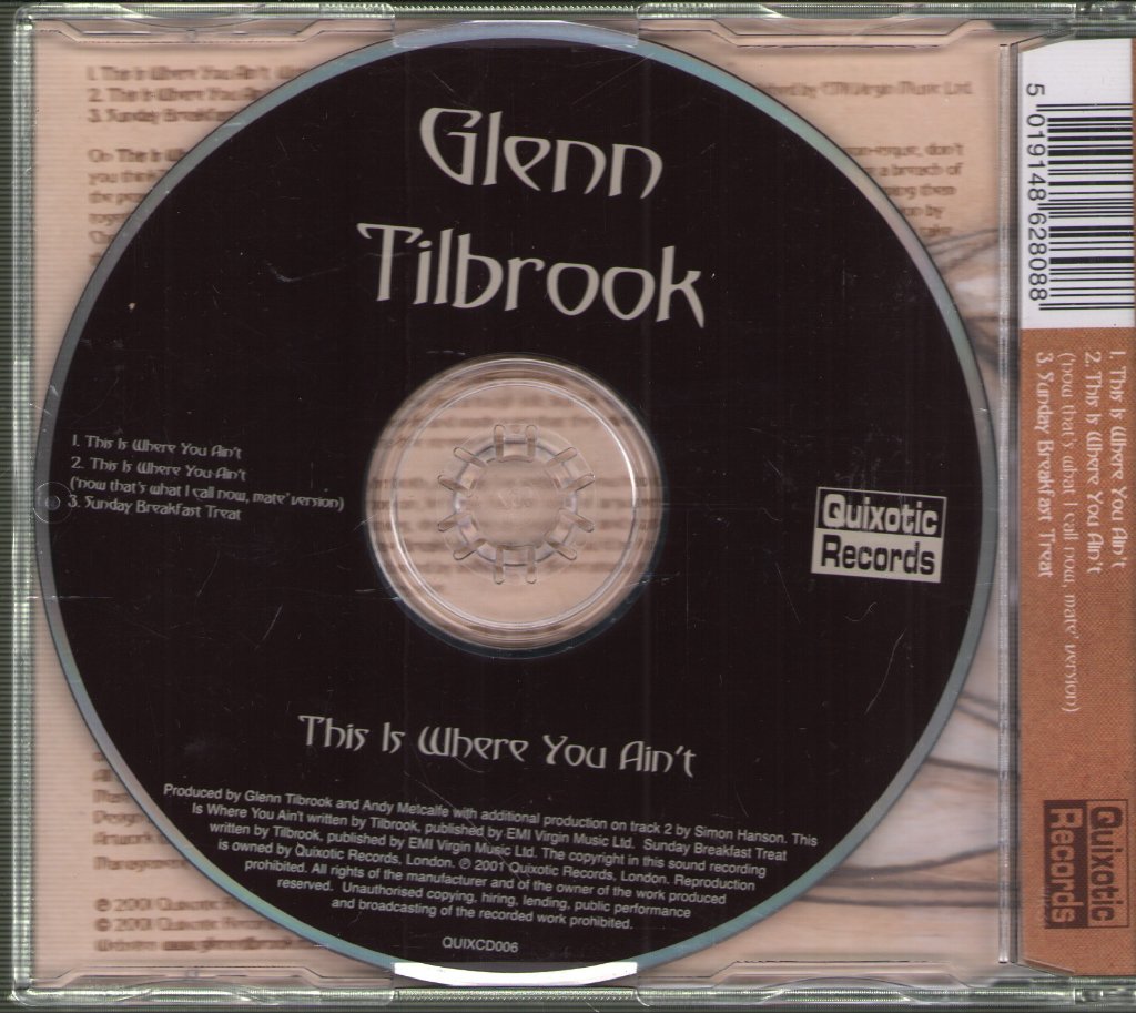 Glenn Tilbrook - This Is Where You Ain't - Cd