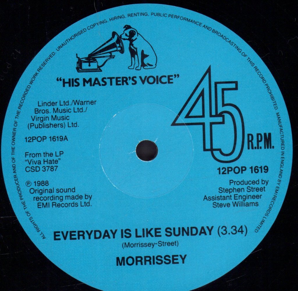 Morrissey - Everyday Is Like Sunday - 12 Inch