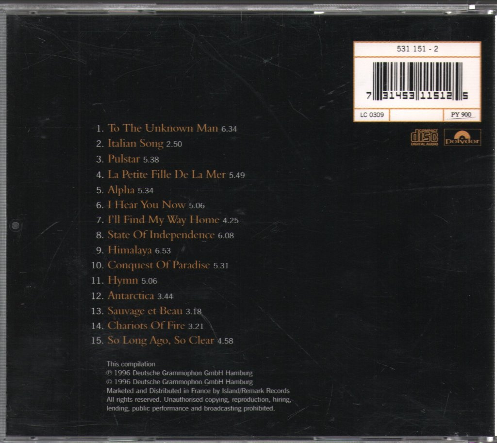 Vangelis - Portraits So Long Ago So Clear - Cd