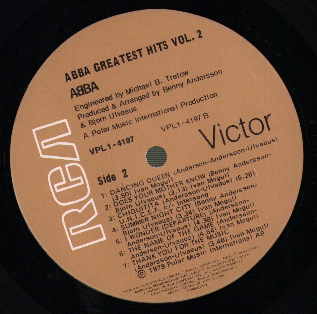 ABBA - Greatest Hits Vol. 2 - Lp