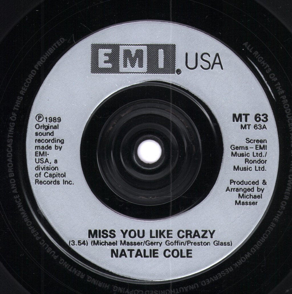 Natalie Cole - Miss You Like Crazy - 7 Inch